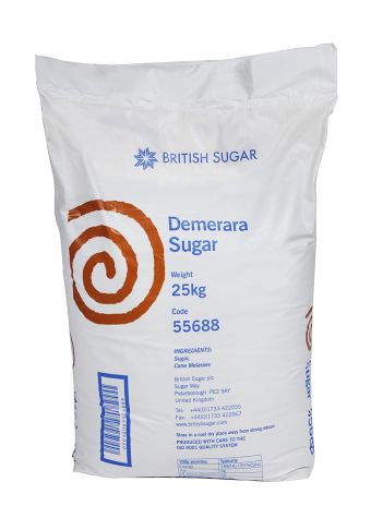British Demerara Sugar 25kg bag