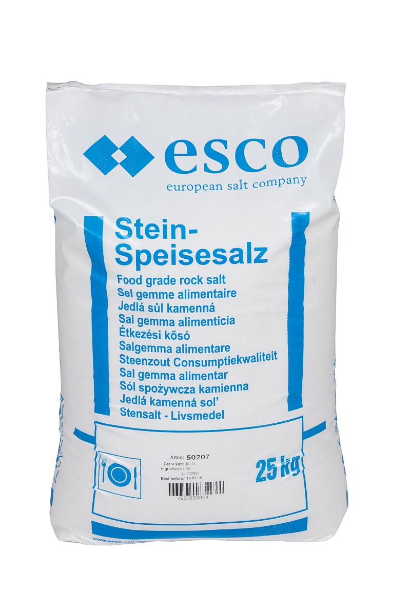 Rock Salt, 1.4 - 0.4mm Grain - 25kg bag - Peacock Salt